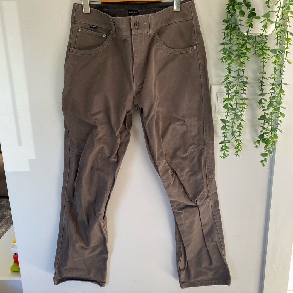 KÜHL Men's Rydr Heavyweight Canvas Hiking Pants - 30x30 - Brown
